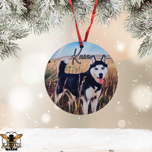 Custom Photo Ornament – Double Sided