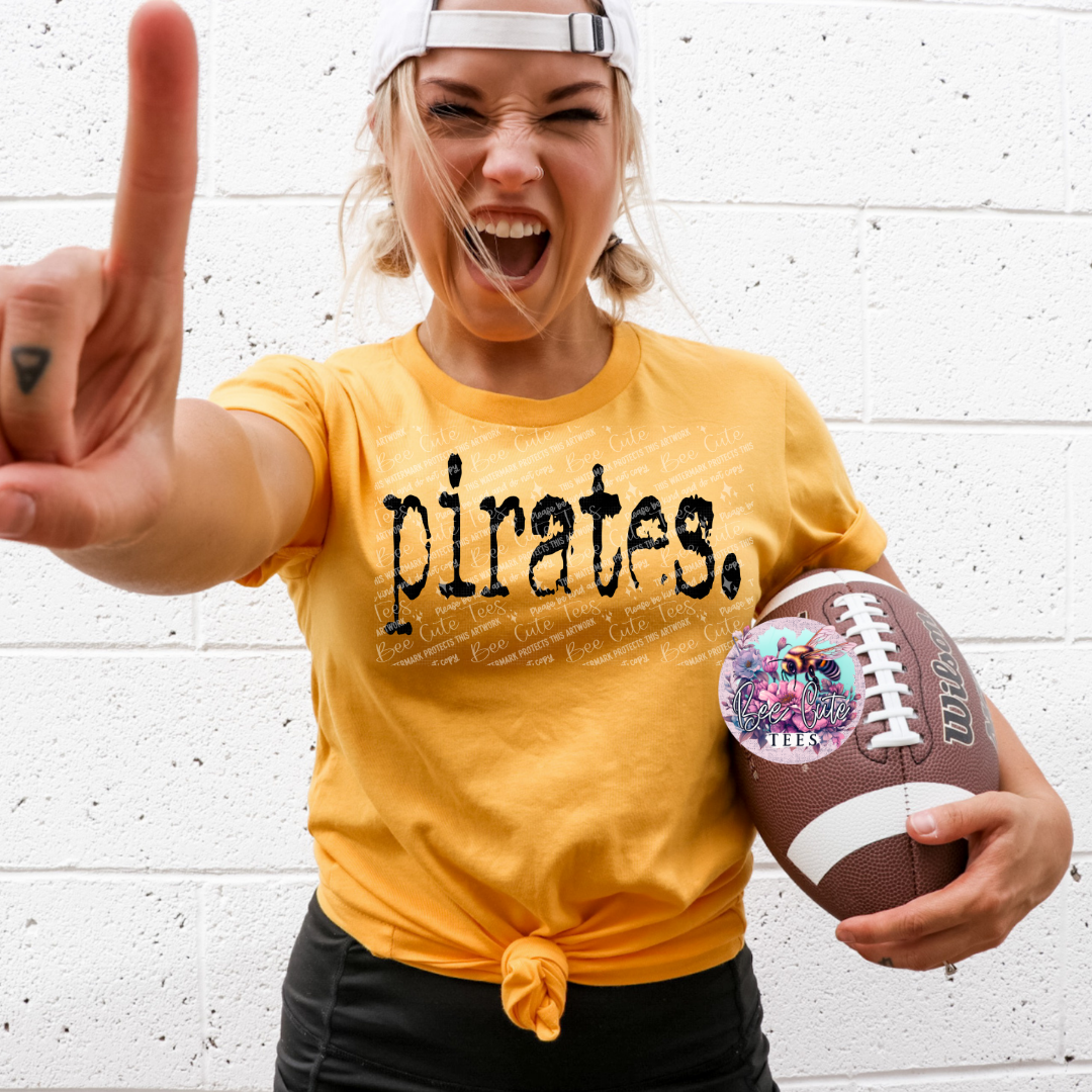 Pirates Typography