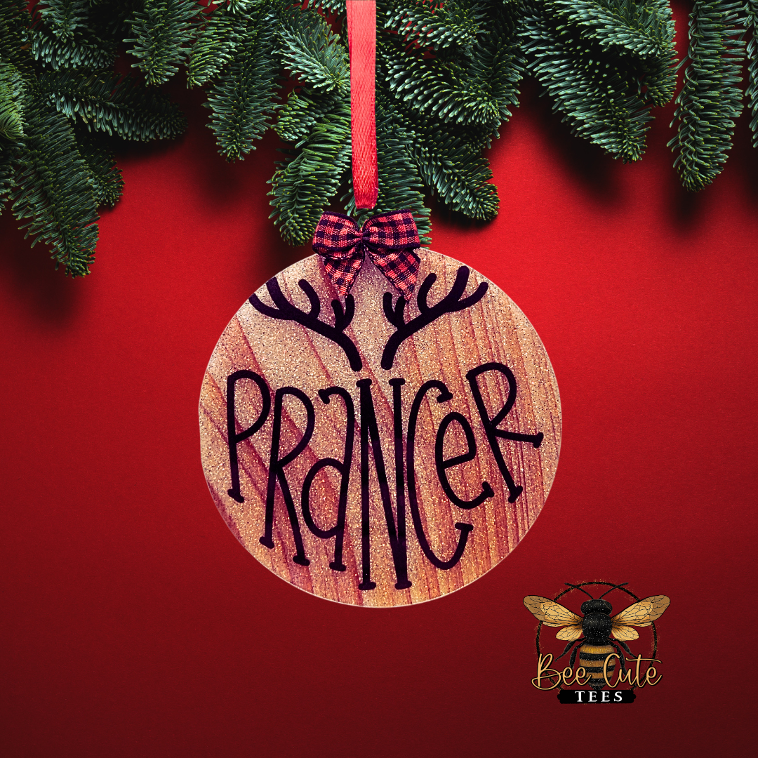 Reindeer Acrylic Christmas Ornaments