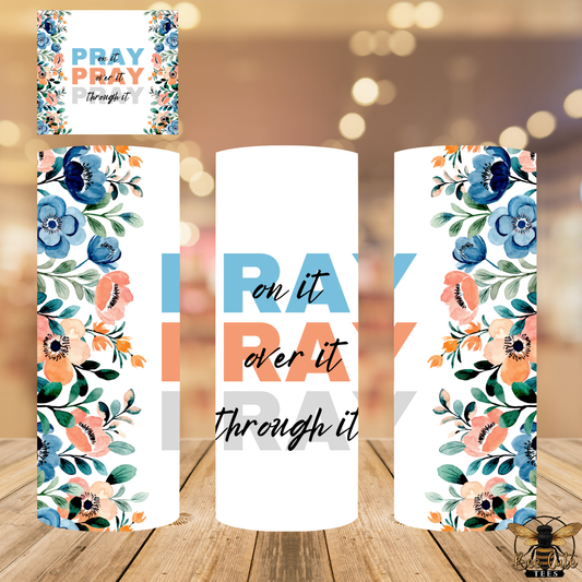 Floral bookmarks with motivational text on a wooden surface