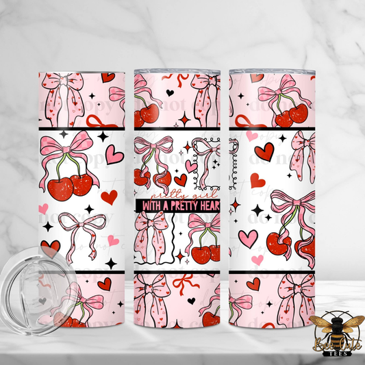 Pretty Girl With A Pretty Heart Tumbler