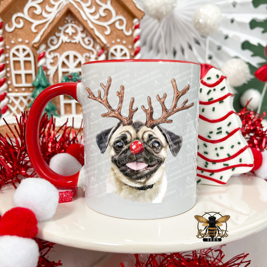 Pug Christmas Mug