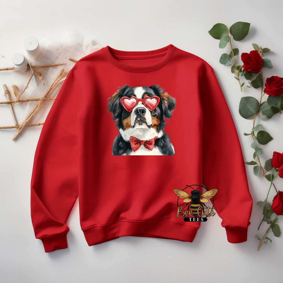 Red Sunnies Bernese Mountain Dog