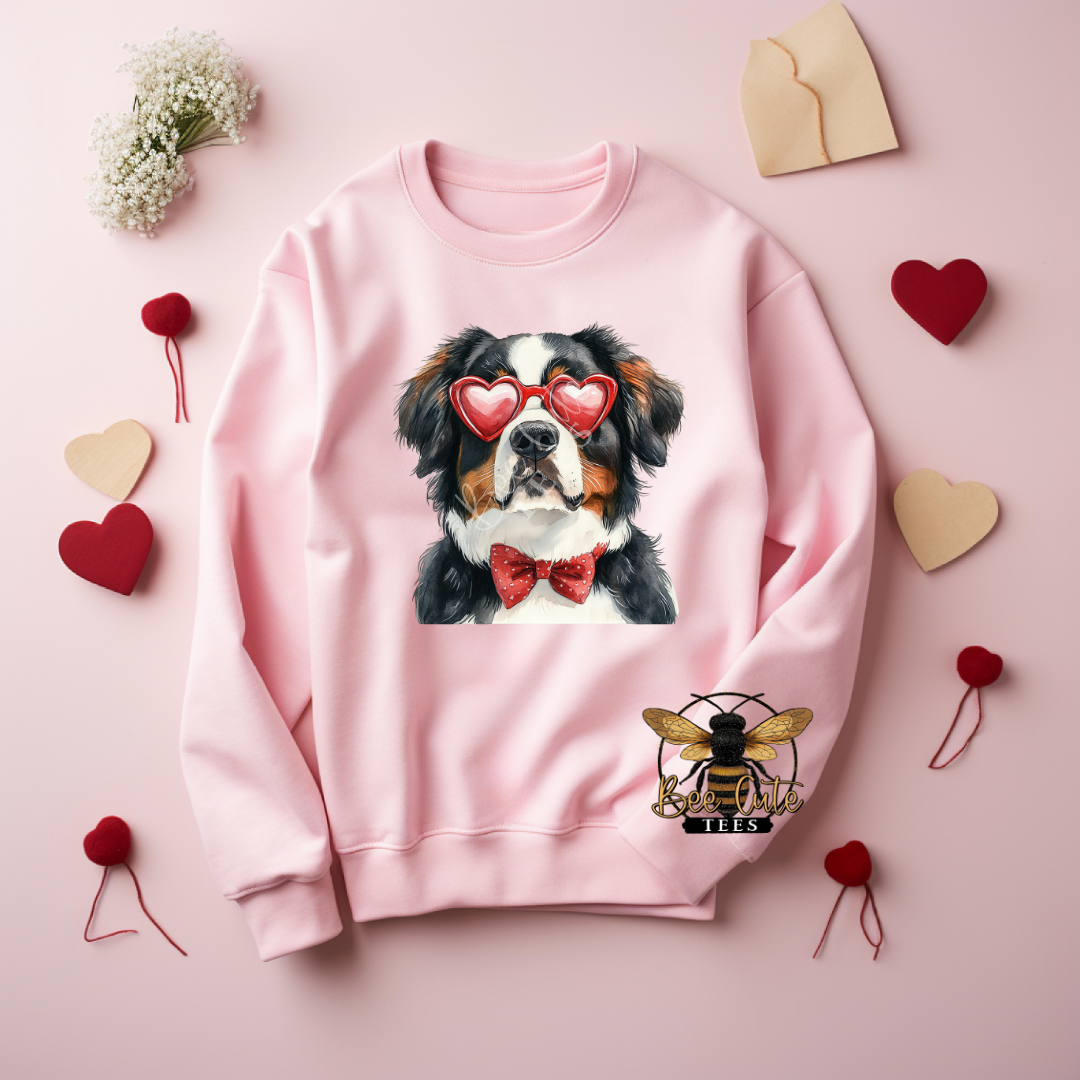 Red Sunnies Bernese Mountain Dog