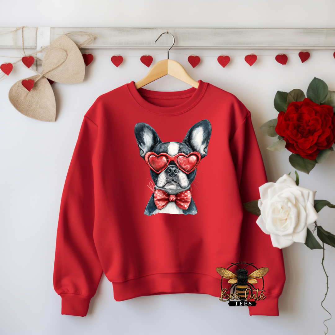 Red Sunnies Boston Terrier