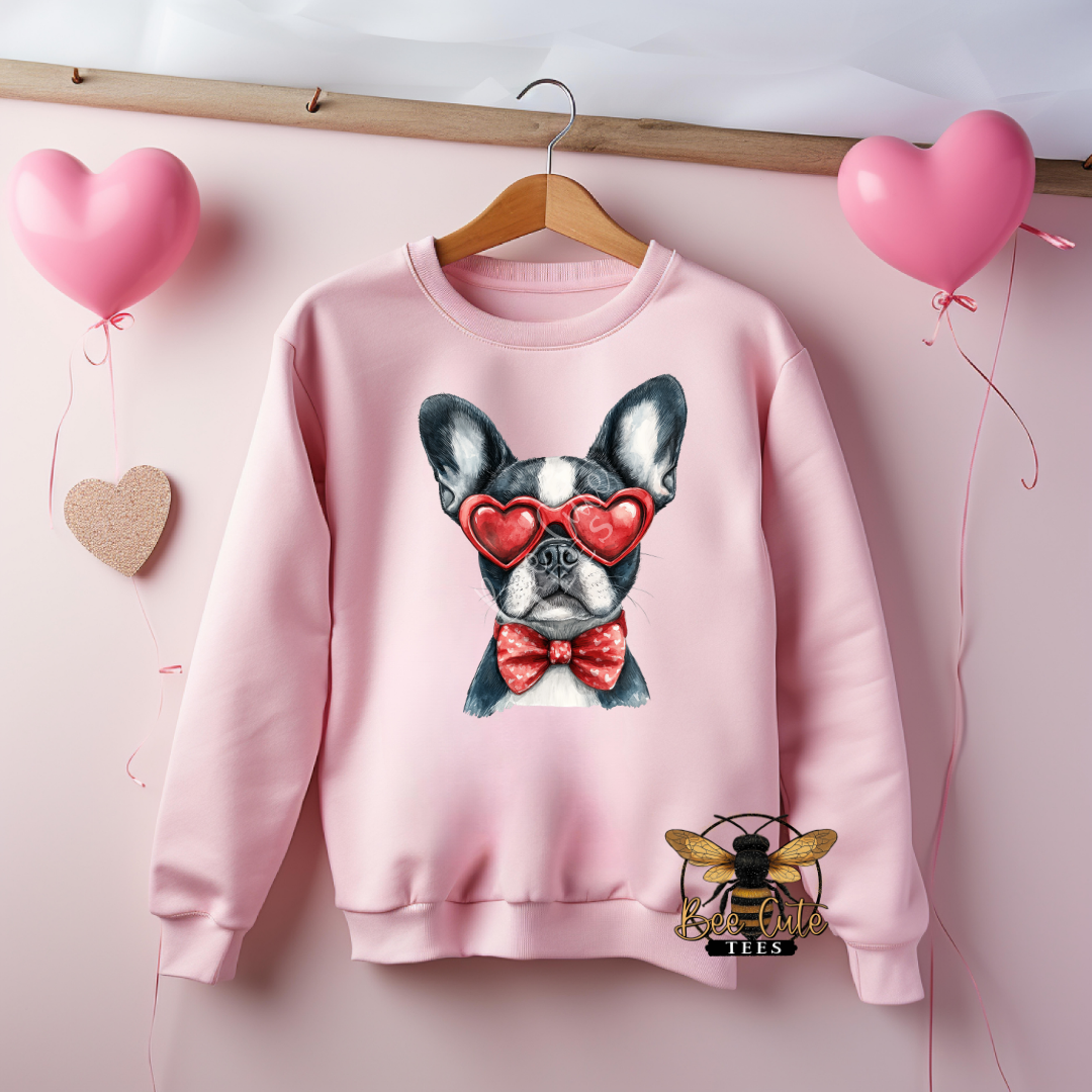 Red Sunnies Boston Terrier