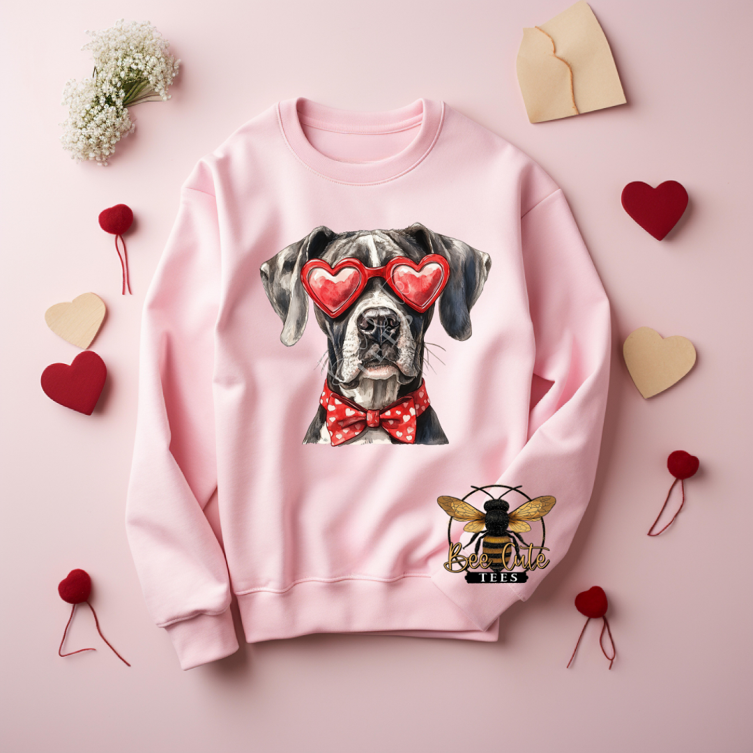 Red Sunnies Great Dane Black/ White