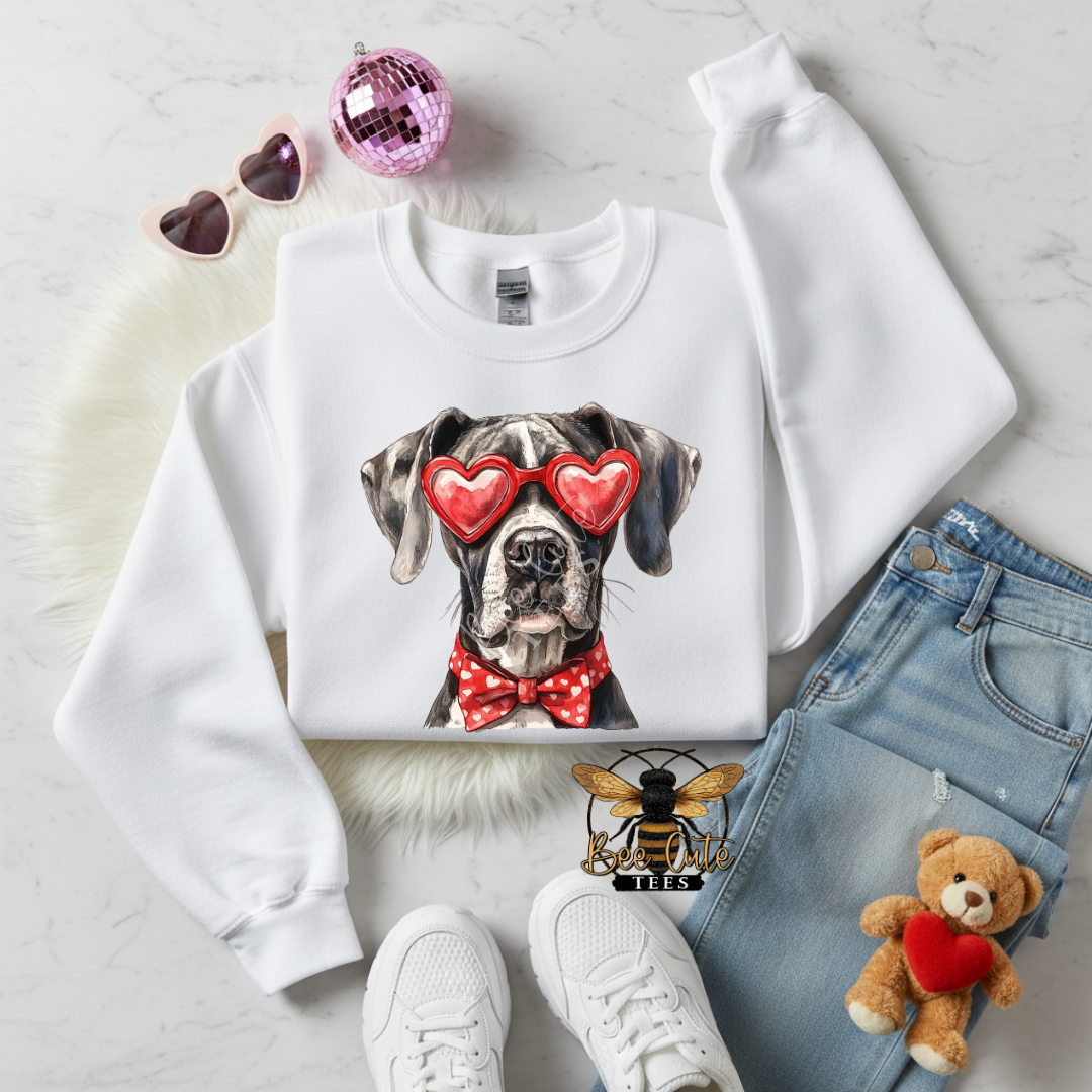 Red Sunnies Great Dane Black/ White