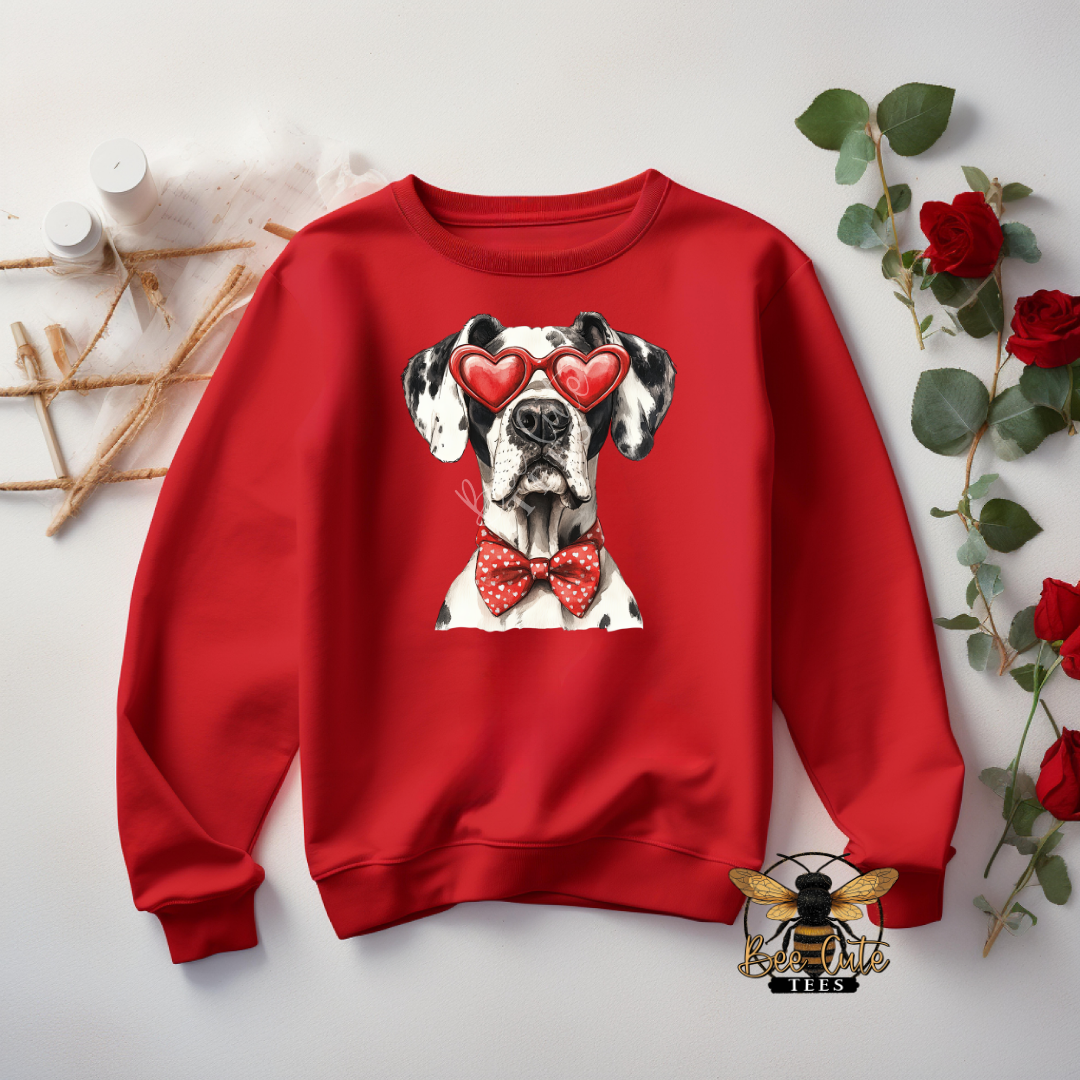 Red Sunnies Great Dane Harlequin