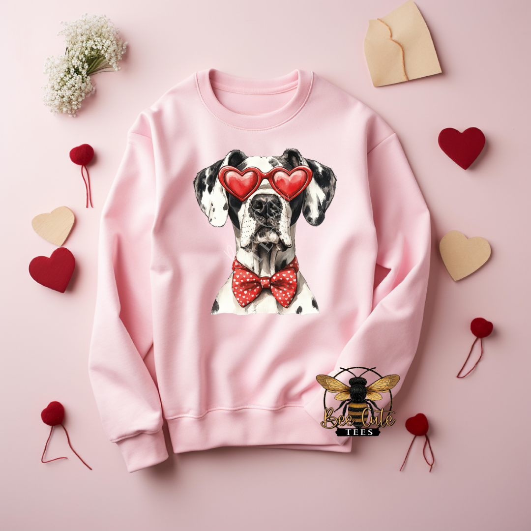 Red Sunnies Great Dane Harlequin