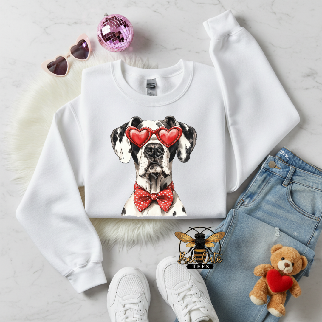 Red Sunnies Great Dane Harlequin