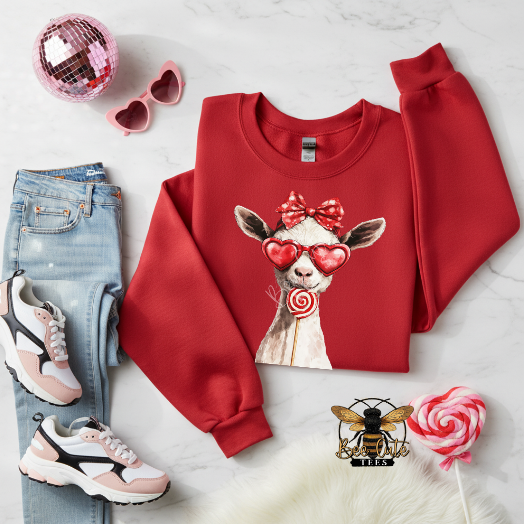 Red Sunnies Goat White