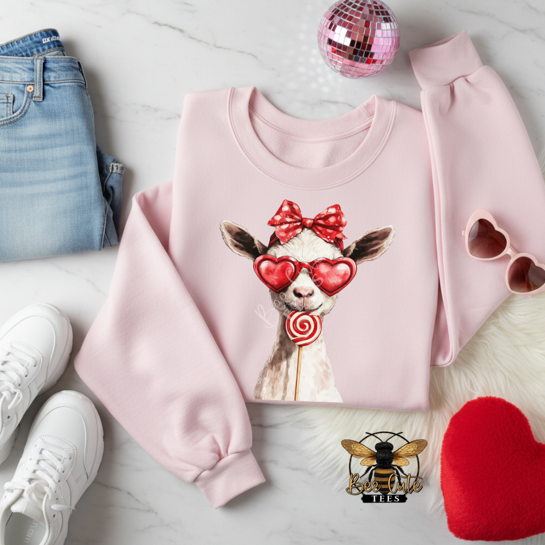 Red Sunnies Goat White