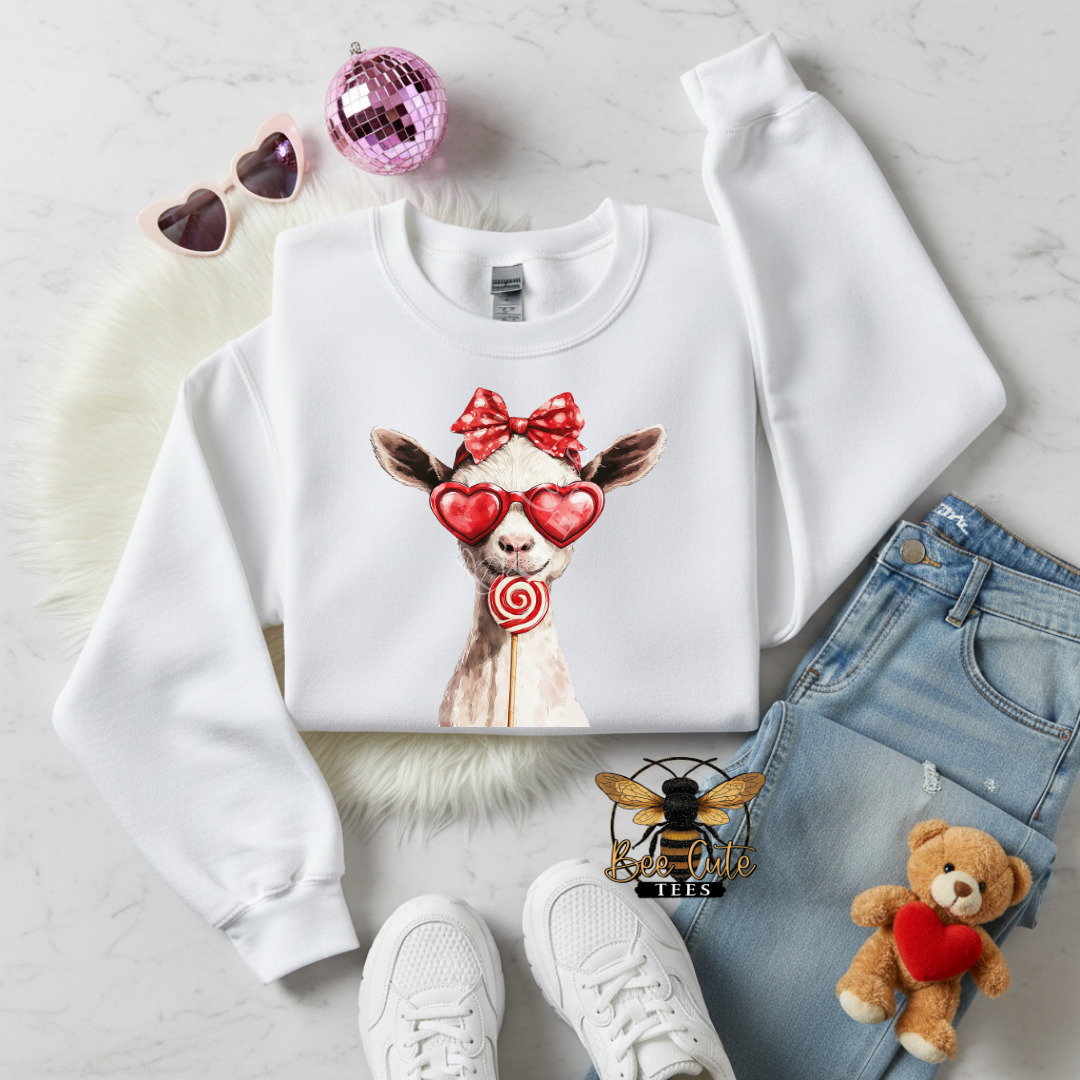 Red Sunnies Goat White