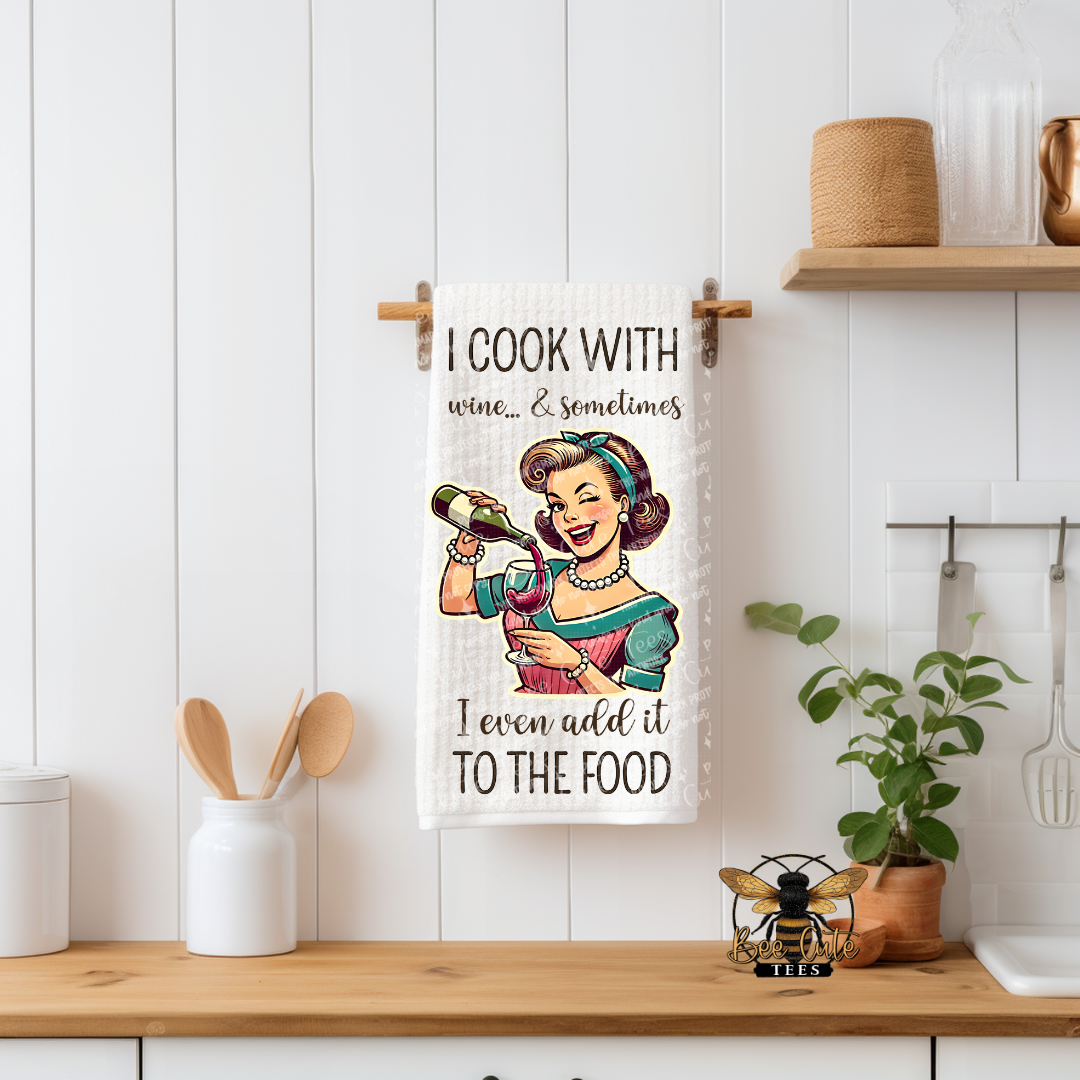 Retro Cook With Wine