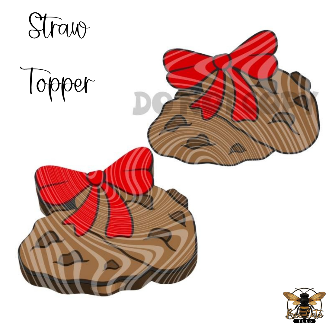 Santa's Cookies Straw Topper