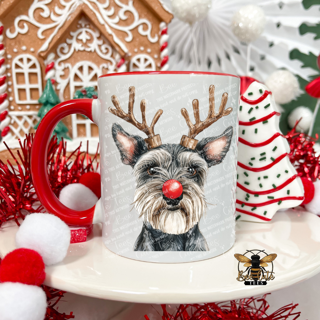 Schnauzer Christmas Mug