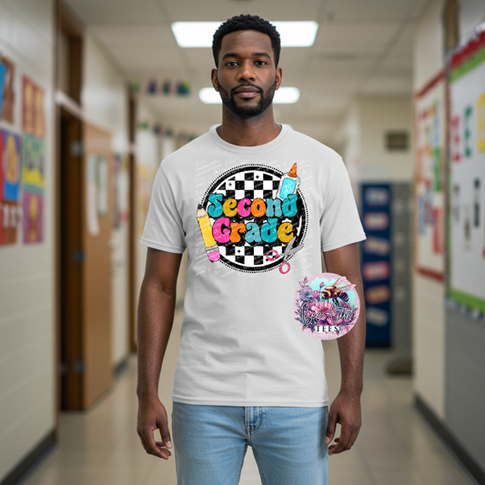 Second Grade Checkered Circle