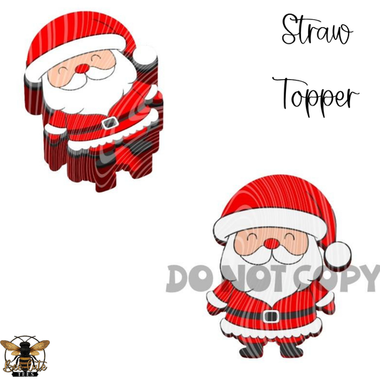 Simple Santa Straw Topper