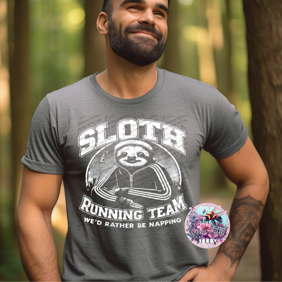Tee of the Week Sloth Running Team