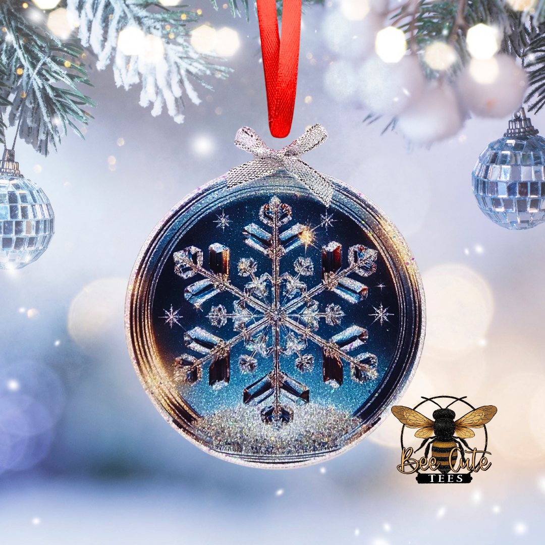 Snowflake Acrylic Christmas Ornament
