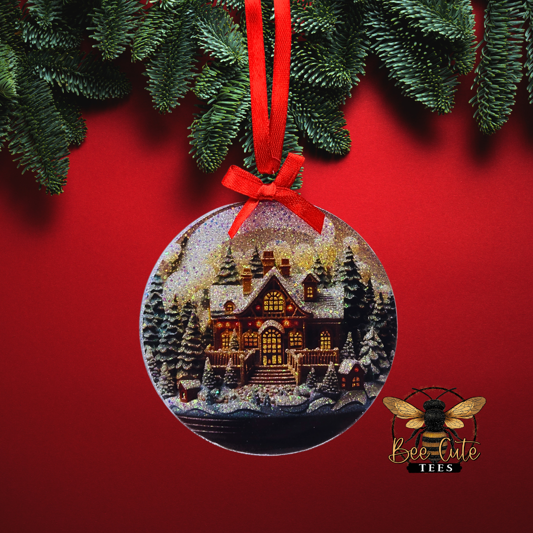 Snowglobe Acrylic Christmas Ornament