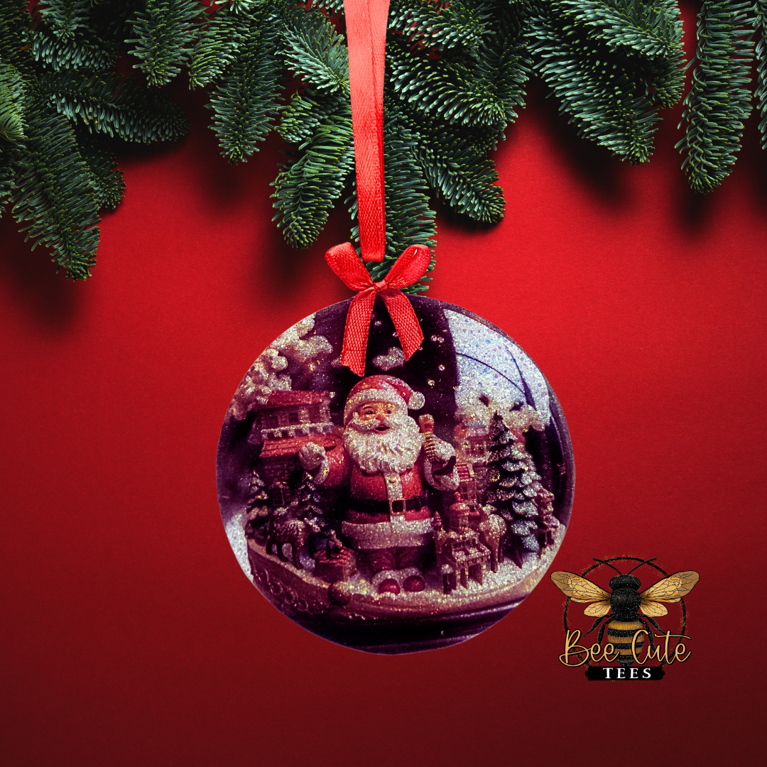 Snowglobe Acrylic Christmas Ornament