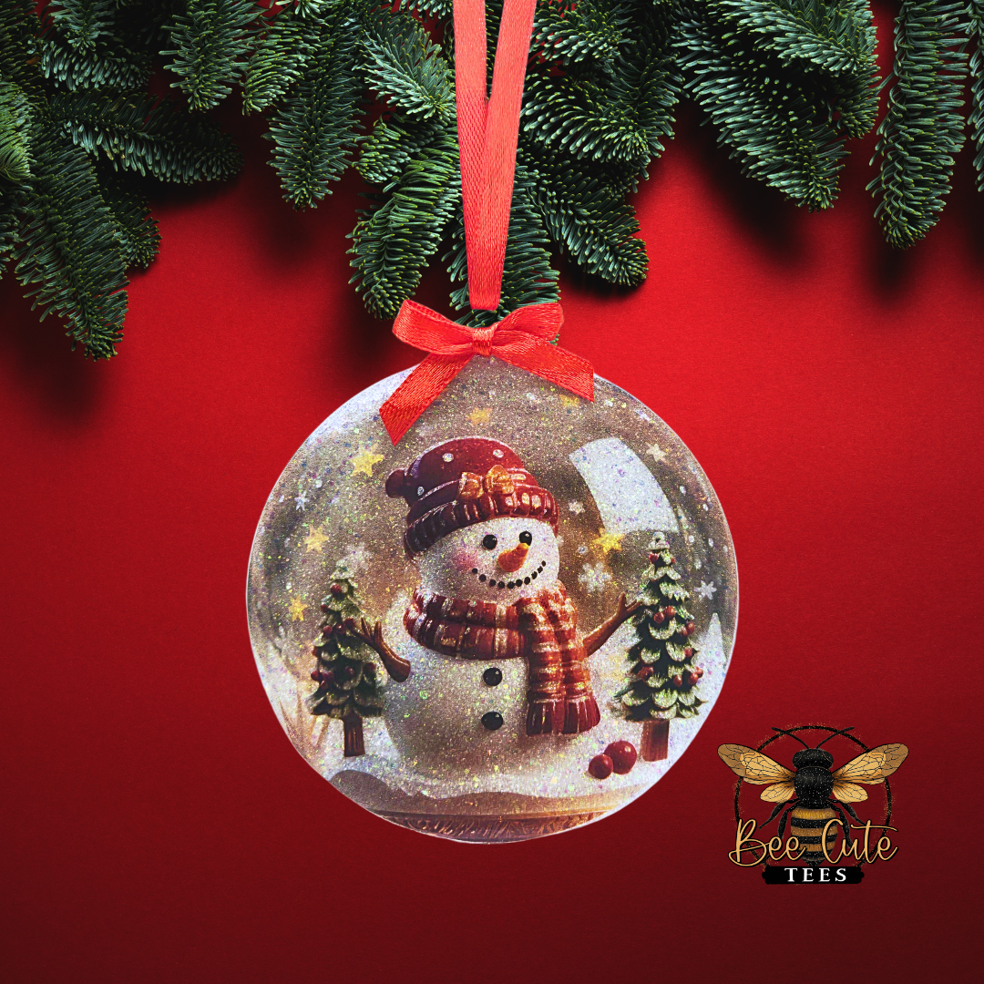 Snowglobe Acrylic Christmas Ornament
