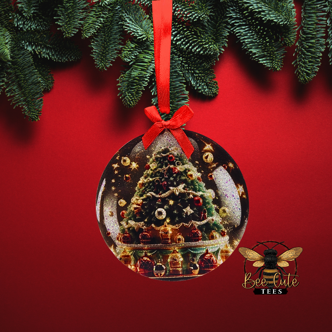 Snowglobe Acrylic Christmas Ornament