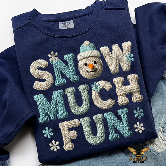 Snow Much Fun Faux Latch Hook Yarn Crochet