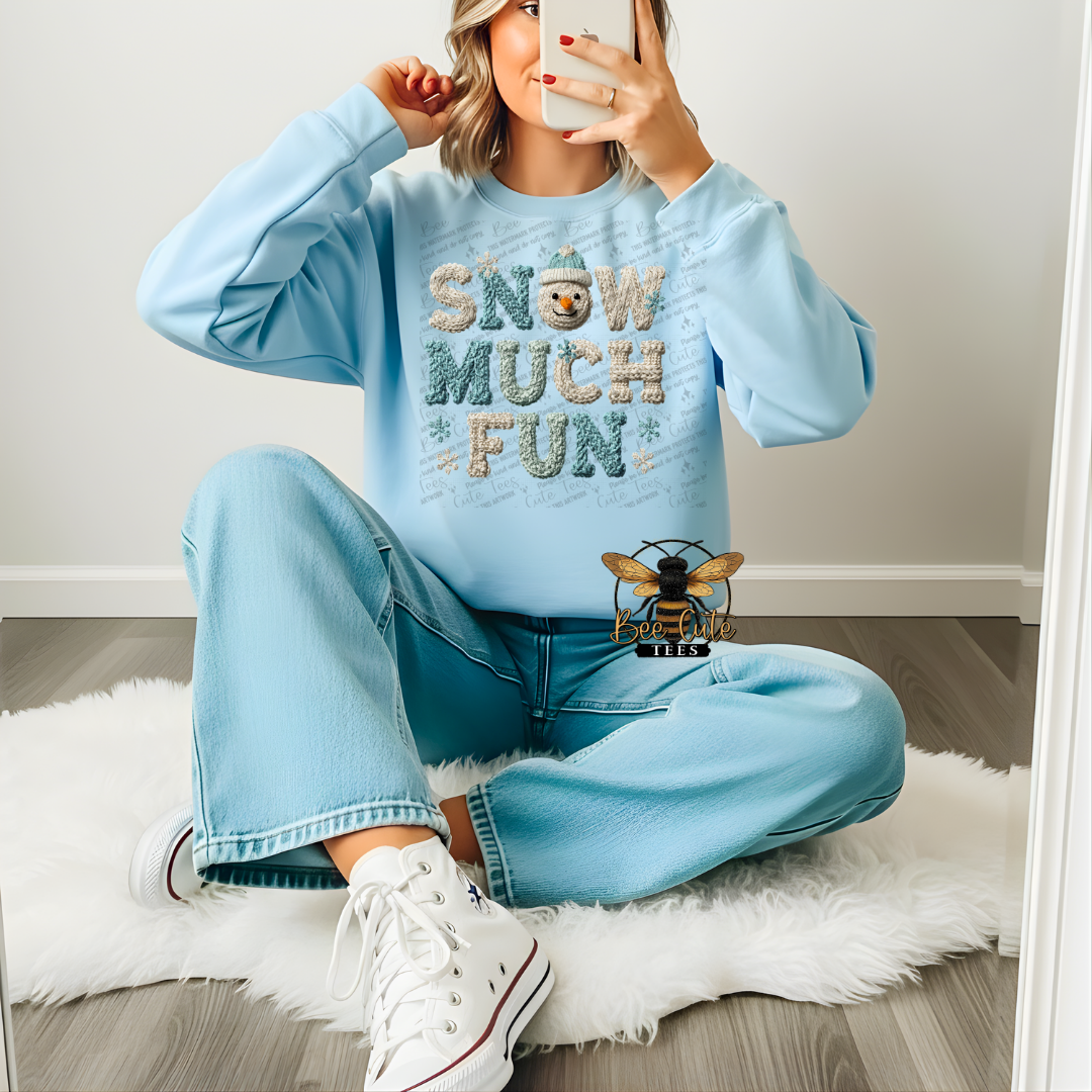 Snow Much Fun Faux Latch Hook Yarn Crochet