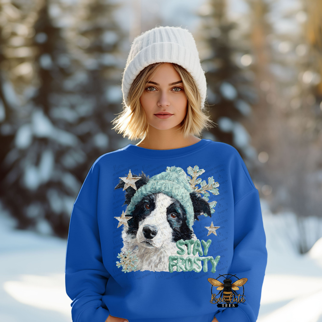Stay Frosty Border Collie