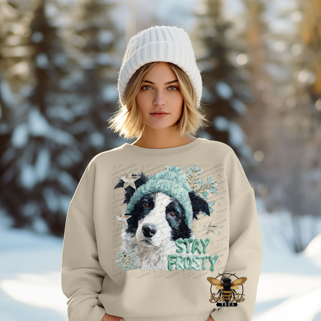 Stay Frosty Border Collie