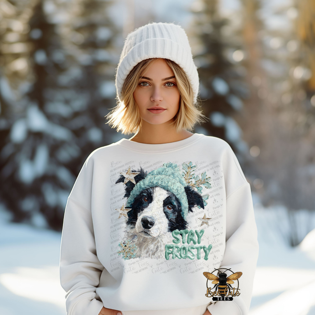 Stay Frosty Border Collie