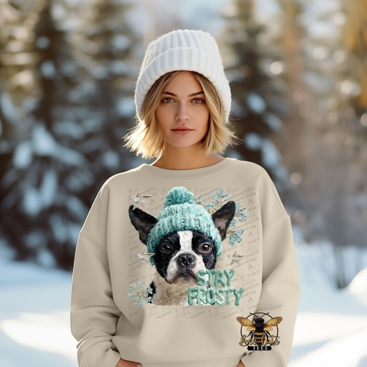Stay Frosty Boston Terrier