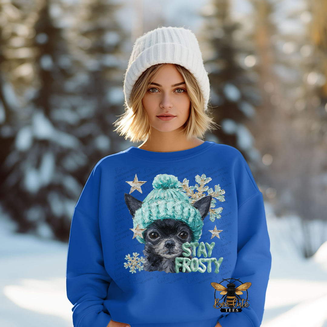 Stay Frosty Chihuahua Black