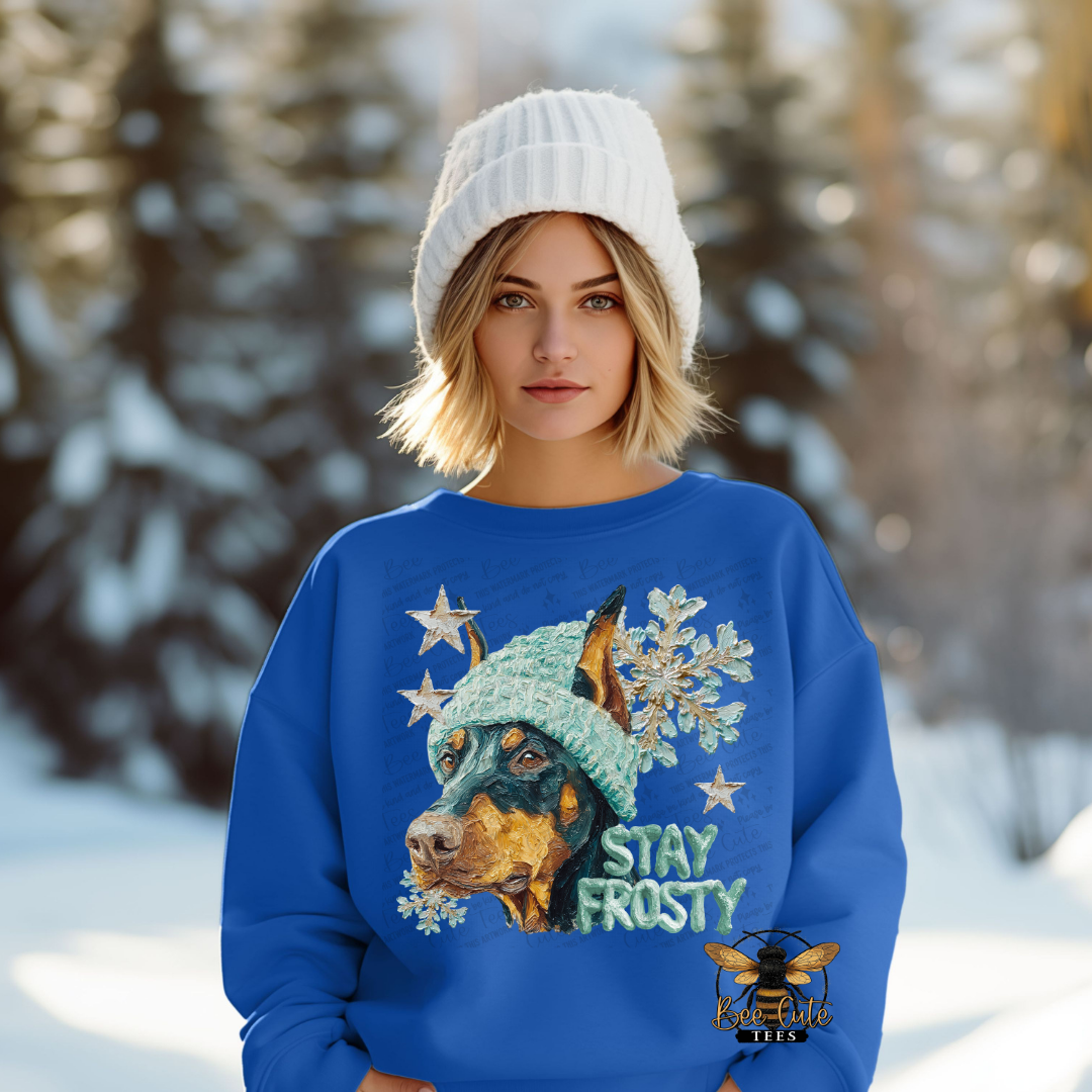 Stay Frosty Doberman