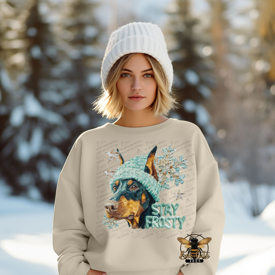 Stay Frosty Doberman