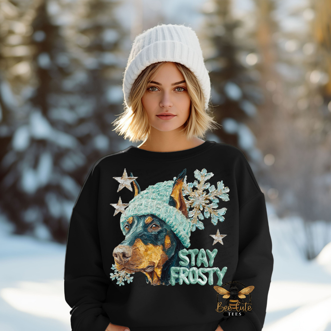 Stay Frosty Doberman