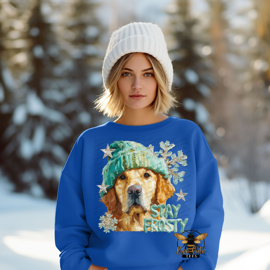Stay Frosty Golden Retriever