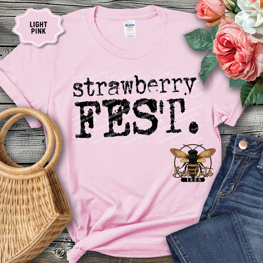 Strawberry Fest Typography