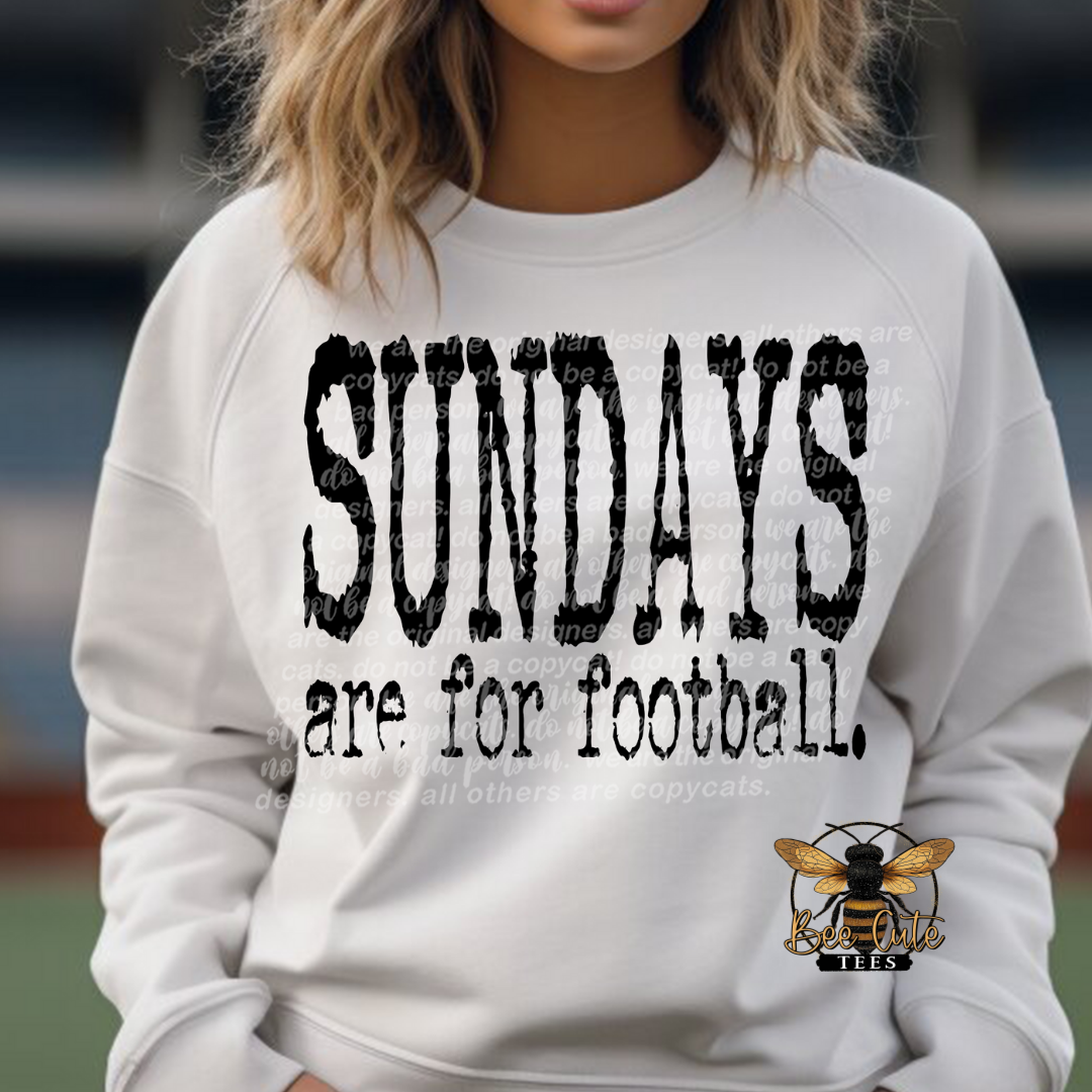 Sundays Are For Football Typography