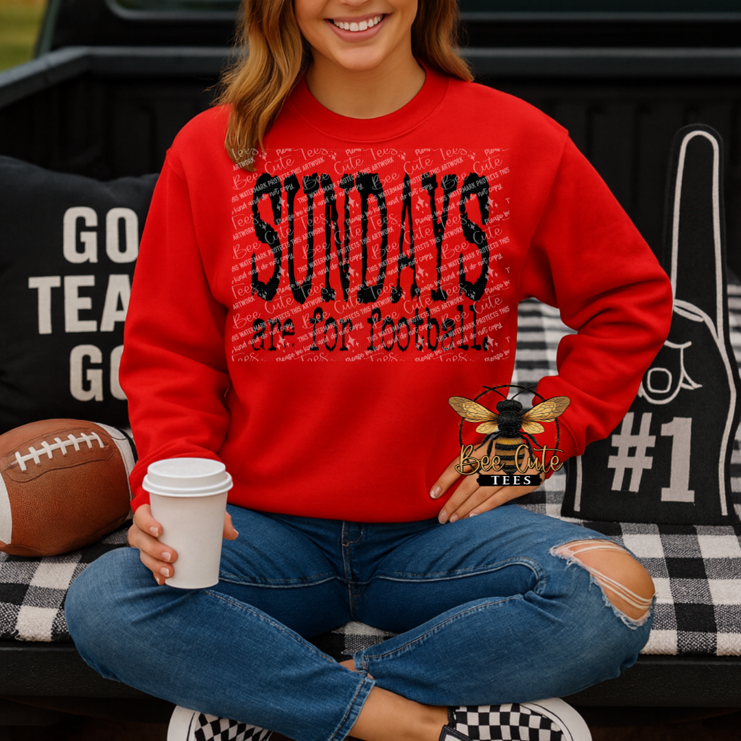 Sundays Are For Football Typography