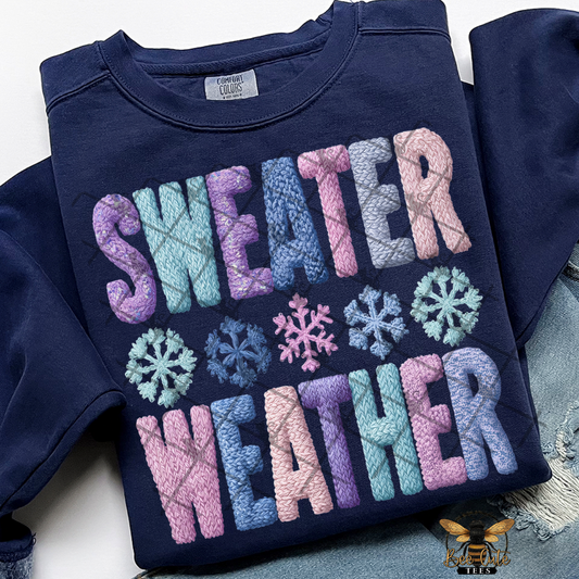 Sweater Weather Faux Latch Hook Yarn Crochet