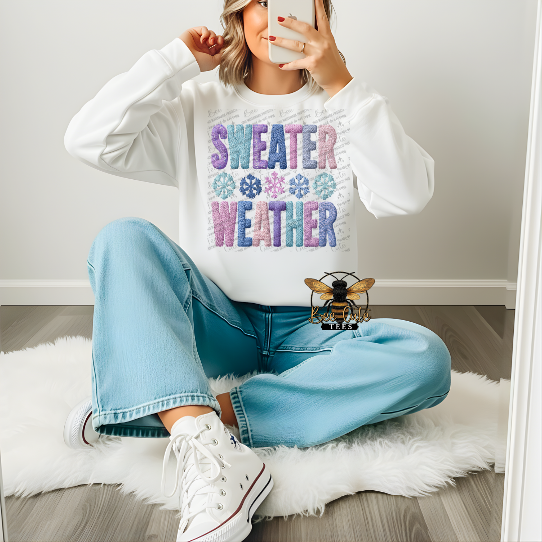 Sweater Weather Faux Latch Hook Yarn Crochet