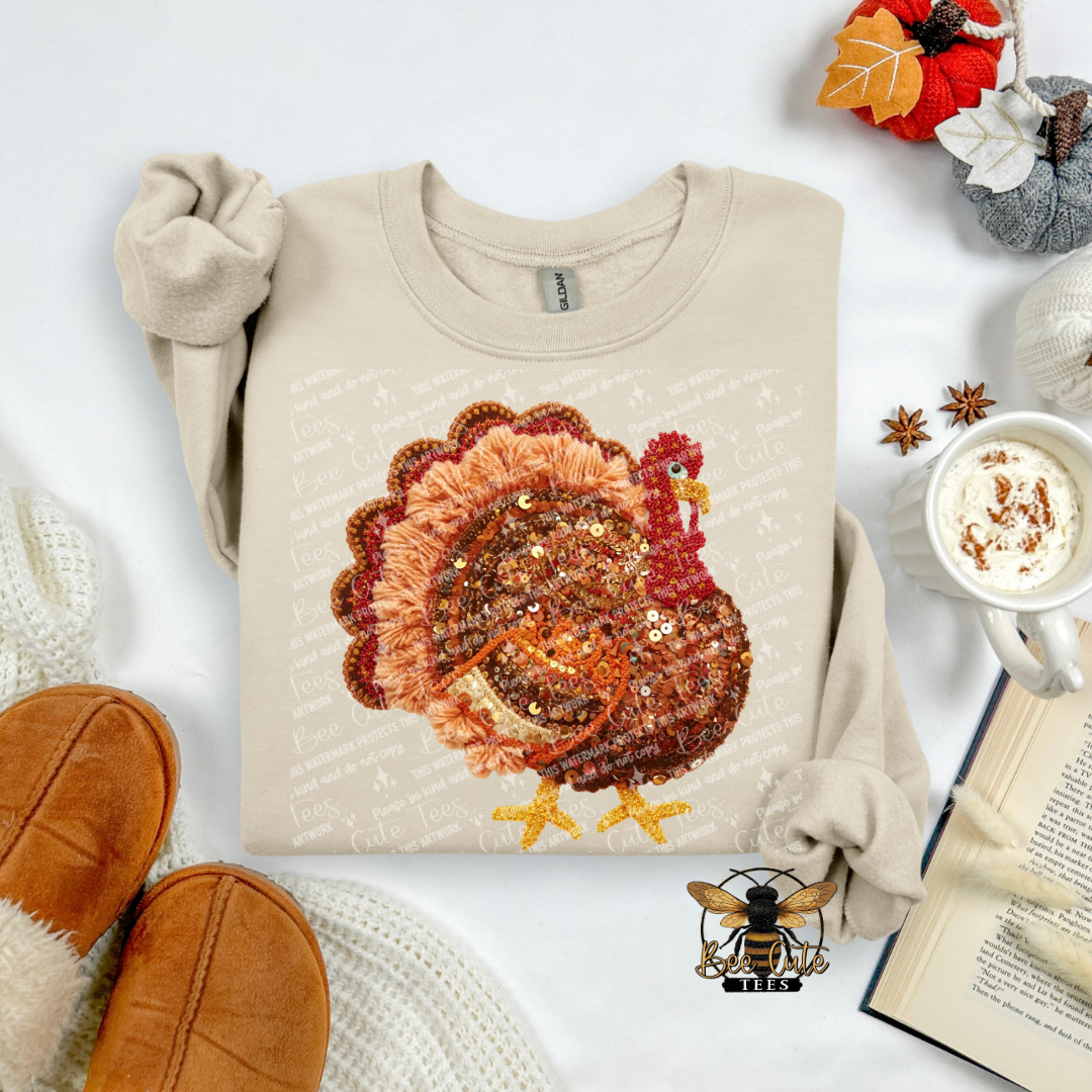 Turkey Faux Yarn Faux Sequins