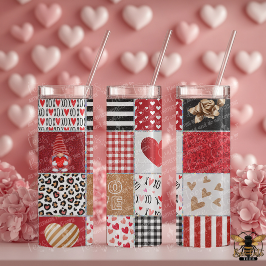 Valentine's Patchwork Tumbler