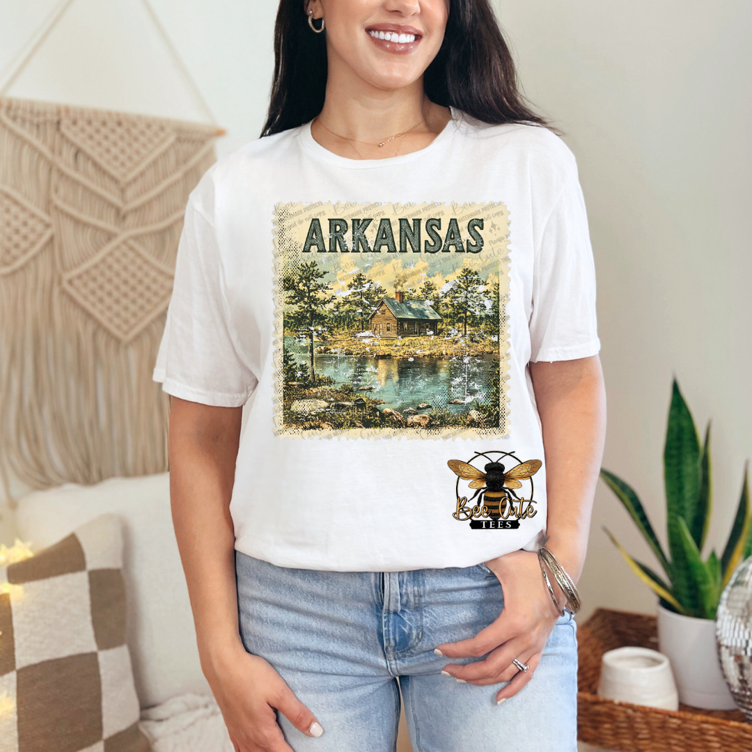 Vintage Arkansas Stamp