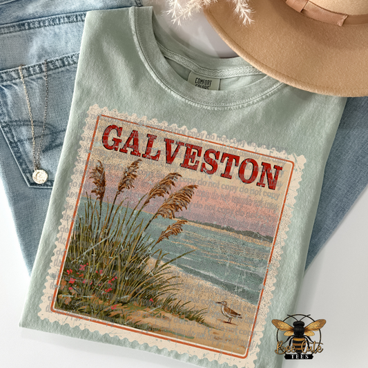 Vintage Galveston Stamp