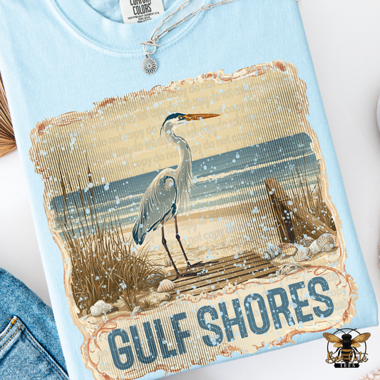 Vintage Gulf Shores Stamp